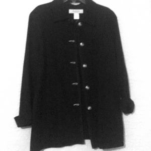 Navy oversized nautical coat. Has a pea coat look